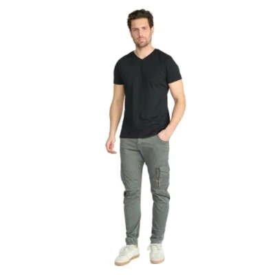 Afbeelding van Le Temps Des Cerises Alban Cargobroek, Heren, Maat: 31, Gris