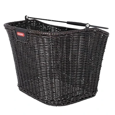 Afbeelding van KLICKfix Fietstas Structura mand stuurmand, zwart Ef, 25 x 34 27 cm