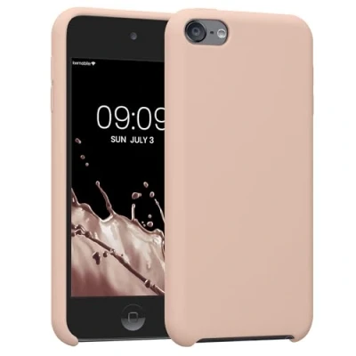 Afbeelding van kwmobile hoes geschikt voor Apple iPod Touch 6G / 7G (6de en 7de generatie) Beschermhoes mediaspeler Backcover in kokosmelk