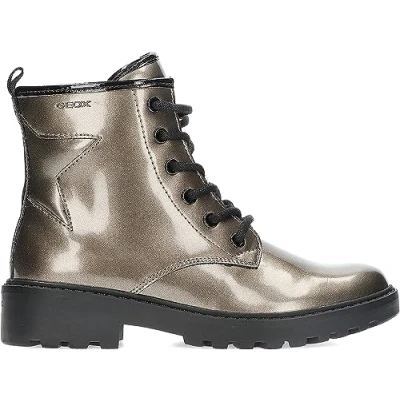 Afbeelding van Geox Meisje J Casey Girl enkellaars, Lead Black, 33 EU
