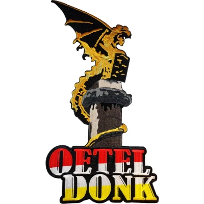 Afbeelding van Fjesta© Oeteldonk embleem Rugembleem gouden draak