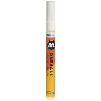 Afbeelding van Molotow ONE4ALL Acryl verfstift 1,5mm Marker Wit