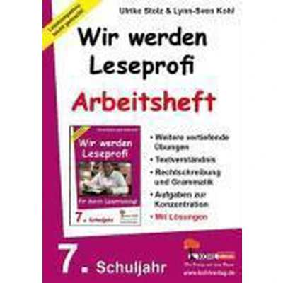 Afbeelding van Wir werden Leseprofi Fit durch Lesetraining! / Arbeitsheft 7. Schuljahr