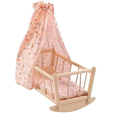 Afbeelding van howa ® Houten poppenwieg mini flower s