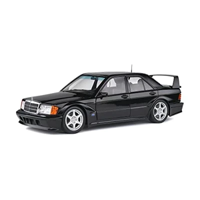 Afbeelding van Solido S1801001 1:18 MB 190E Evo 2 421185000 Mercedes Benz, zwart, modelauto, model voertuig