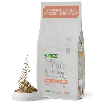 Afbeelding van Nature&#039;s P Witte Hond Volwassen Kleine Ras Graanvrije Zalm 10kg Hondenvoer Transparant