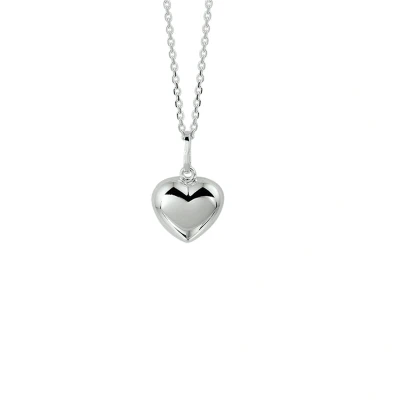Afbeelding van Zilveren Ketting Hart 1,1 mm x 41 45 cm lang