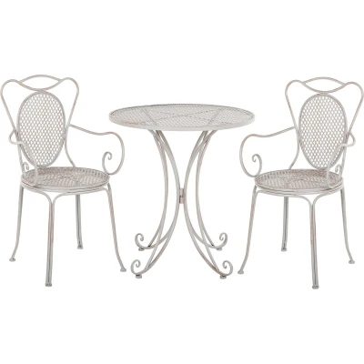 Afbeelding van Beliani CILENTO Bistroset Grijs IJzer