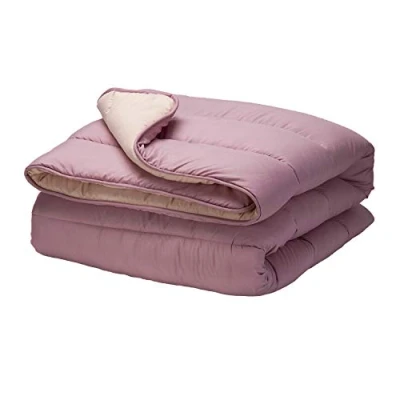 Afbeelding van Pikolin Home Omkeerbaar dekbed, 300 g, tweekleurig, voor bedden van 105 cm breed, warm, ademend, mauve, 180 x 260