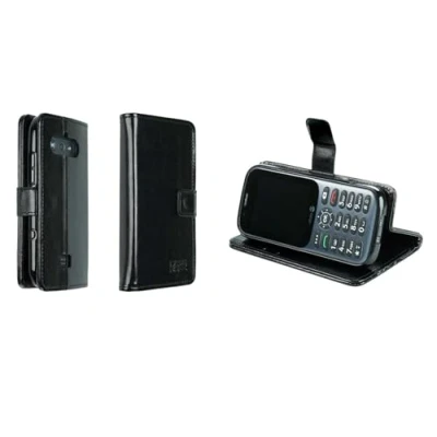 Afbeelding van caseroxx tas voor Doro 730X / 780X Bookstyle Case in zwart cover boek
