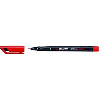 Afbeelding van Viltstift STABILO OHpen permanent 841/40 rond 0.4mm rood 10 stuks