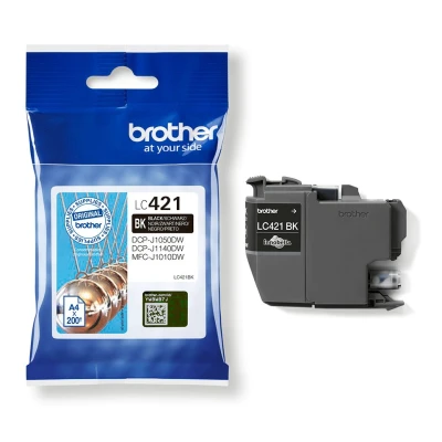 Afbeelding van Brother LC 421BK Inktcartridge Zwart