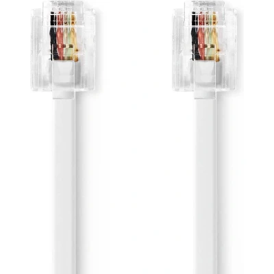 Afbeelding van Telecom RJ11 kabel 10 meter (Wit)