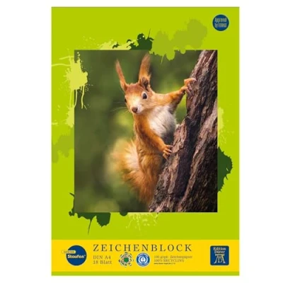 Afbeelding van Staufen Edition Dürer tekenblok DIN A4, 18 vel, gelijmd, premium wit 100g/m² gerecycled papier, 4 verschillende motieven (geen selectie mogelijk), 3 stuks