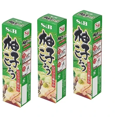 Afbeelding van Japanse Yuzu Kosho, Citrus &amp; Groene Peperpasta, kruiden, 3 x 40g Set