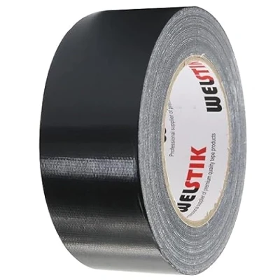 Afbeelding van WELSTIK Professionele Grade Duct Tape, Waterdichte Doek Stof,Gekleurde Gaffer Tape voor reparaties, DIY, Ambachten, Indoor Outdoor Gebruik,50mm X 41M, 7,5 Mil Dik, Zwart