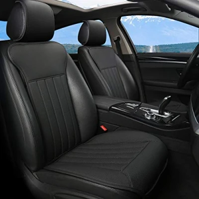 Afbeelding van BLACK PANTHER stoelbekleding auto stoelhoezen voorstoelen 2 stuks, zwart.