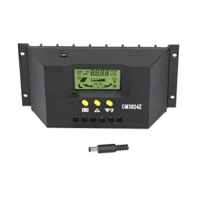 Afbeelding van Solar Controller, CM3024Z PWM Laadregelaar Lcd scherm Zonnepaneel Intelligent Regulator 12V 24V(30A)