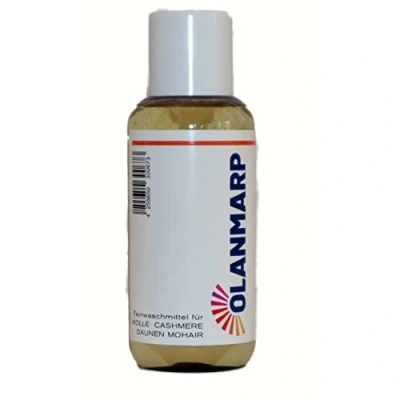 Afbeelding van Olanmarp Fijnwasmiddel wolwasmiddel concentraat wasmiddel vloeibaar voor wol, angora, alpaca, dons, mohair (100 ml, zonder wasnet)