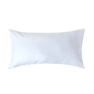 Afbeelding van Homescapes Kussensloop 50 x 90 cm met satijnen strepen Wit, draaddichtheid 330