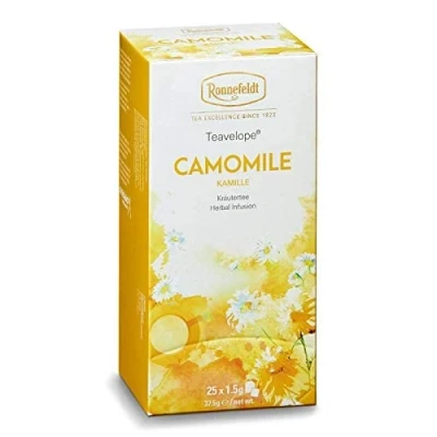 Afbeelding van Ronnefeldt Teavelope &#039;Camomile&#039; Kamille kruidenthee, 25 theezakjes, 37,5 g, hoeveelheid: 2 stuks