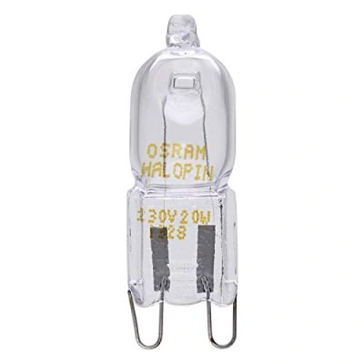 Afbeelding van Osram 10 delige set Halopin Eco EEK D 20W = 25W 235V versie heldere halogeenlamp met sokkel G9 normale spanning 66720ECO