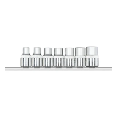 Afbeelding van Gedore red Dopsleutelset 1/2 Inch TX Op Rail Zilver 7 delig