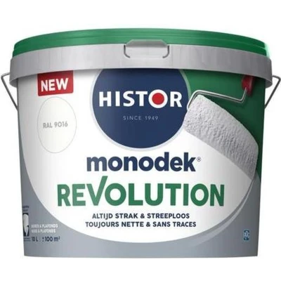 Afbeelding van Histor Monodek Revolution Muurverf 10 liter RAL 9016