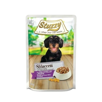 Afbeelding van 24x Stuzzy Hond Shreds Kalf Pasta 100 gr