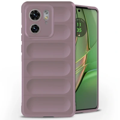 Afbeelding van Motorola Edge 40 Hoesje Siliconen en TPU (zacht) iMoshion Softcase/Backcover Paars Telefoonhoesje