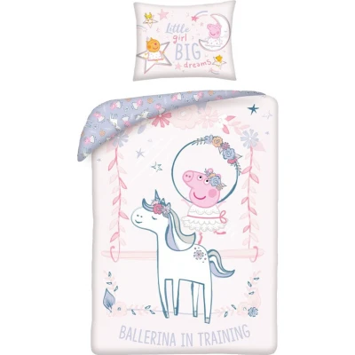 Afbeelding van Peppa Pig BABY Dekbedovertrek Ballerina 100 x 135 cm Katoen