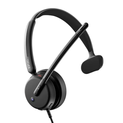 Afbeelding van EPOS IMPACT 430T Mono On Ear Headset met Dual Microfoon, Ruisonderdrukking, USB C/USB A, Microsoft Teams, Thuiswerken, Plug and Play, Zoom, UC
