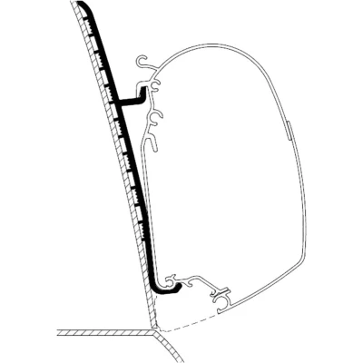 Afbeelding van Thule Renault Master High Roof Montageadapter Kleurloos Luifels Accessoires