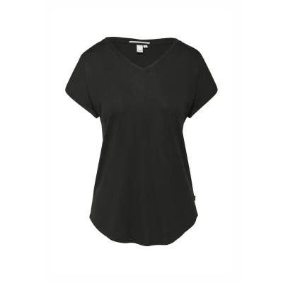 Afbeelding van QS Locker IM MIX Tshirt basic, Dames, Maat: XXL, Schwarz