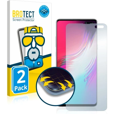 Afbeelding van BROTECT Screenprotector voor Samsung Galaxy S10 5G Folie Beschermfolie matte volledig dekking (2 Stuks)