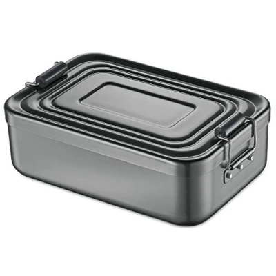 Afbeelding van Küchenprofi Lunchbox, Aluminium, Antraciet, 18 x 12 5.5 cm