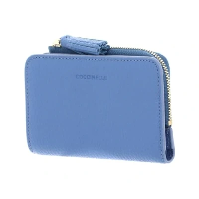 Afbeelding van COCCINELLE Leren Portemonnee Tassel Wallet Azul Blauw