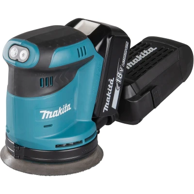 Afbeelding van Makita DBO180RTJ 18V Li ion accu excentrische schuurmachine set (2x5.0Ah) in Mbox 125mm