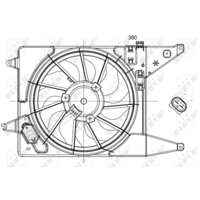 Afbeelding van Koelventilatorwiel NRF 47225