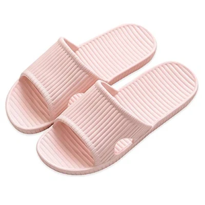 Afbeelding van APIKA Dames en Heren Antislip Slip on Slippers Binnengebruik Buitengebruik Bad Sandaal Zacht Schuim Zool Zwembad Schoenen Huis Thuis Glijbaan (36/37 EU, Roze)