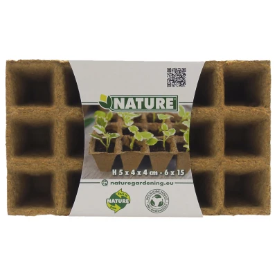 Afbeelding van Nature Bio Afbreekbare Kweekpotjes Kweekbenodigdheden 8.5x8 cm 18 stuks