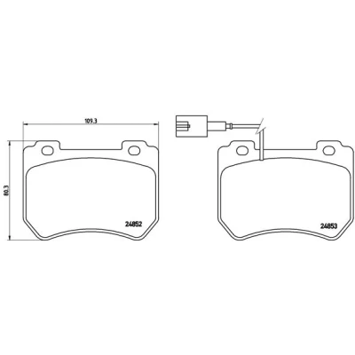Afbeelding van Brembo Remblokset P 23 129