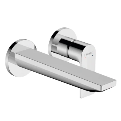 Afbeelding van Hansgrohe rebris e eengreeps inbouw wastafelmengkraan wand met uitloop voorsprong 19 5cm chroom 72568000