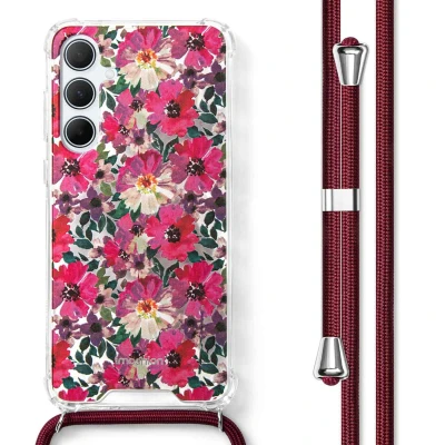 Afbeelding van Samsung Galaxy A55 Hoesje Kunststof iMoshion Softcase/Koordhoesje/Backcover Flower Water Telefoonhoesje