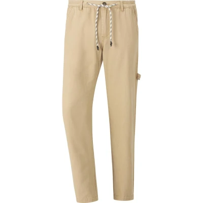 Afbeelding van Jan Vanderstorm +FIT Collectie loose fit broek FJOKKE Plus Size met logo beige