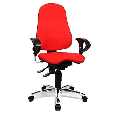 Afbeelding van Topstar SI59UG21, Sitness 10 ergonomische bureaustoel, incl. in hoogte verstelbare armleuningen, bekleding rood