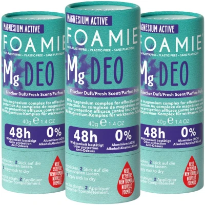 Afbeelding van 3x Foamie Deodorant Stick Rain In The Woods 40 gr