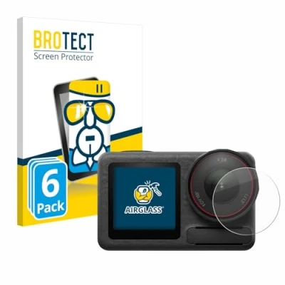 Afbeelding van BROTECT Glas Screen Protector voor DJI Osmo Action 5 Pro (Lens) (6 Stuks) Schermbeschermer [9H Hardheid, Beschermglas Folie niet Gehard Glas]