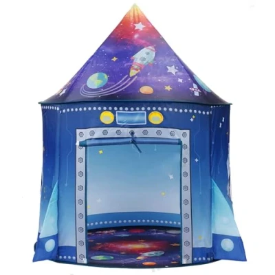 Afbeelding van Kamerraket Kindertent voor baby&#039;s en kinderen, ruimteschip, tent, astronaut, indoor, outdoor, pop uptent, draagbaar, ruimtespeelgoed, thuisthema, spelletjes, verjaardagscadeau