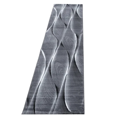 Afbeelding van Moderne loper Jena Zwart 9310 80x300cm Adana Carpets